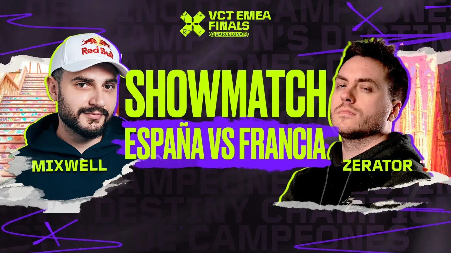 VCT EMEA 2026 Stage 2 Showmatch Mixwell: Espanha vs França em Barcelona