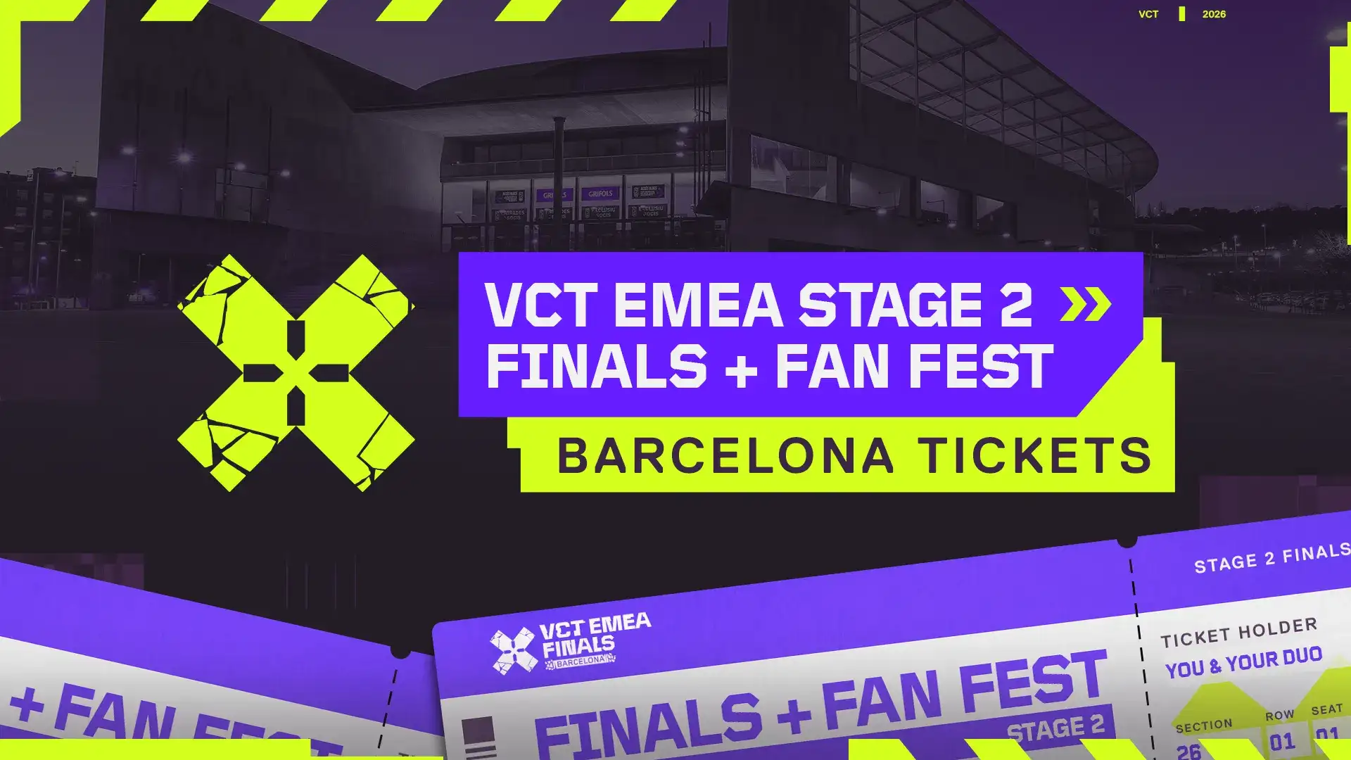 VCT EMEA Barcelona Finals Ingressos 2026: Preços e Fan Fest Revelados