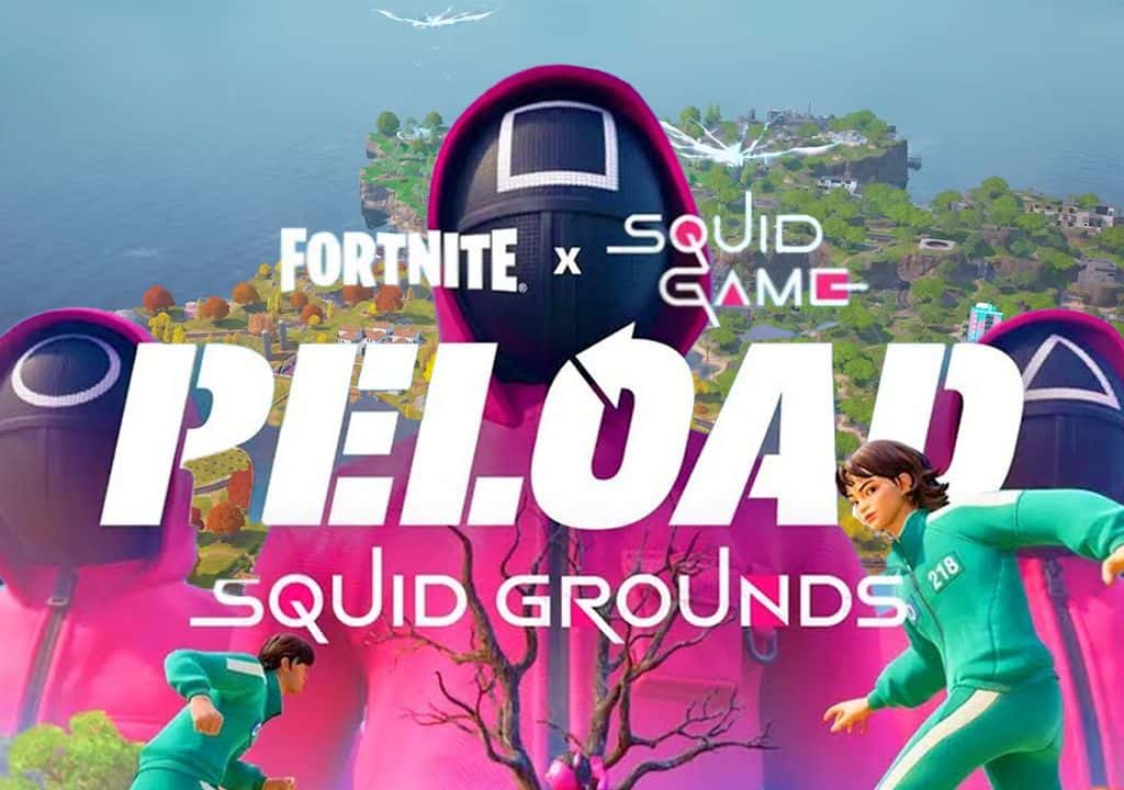 Explorando o mapa Squid Grounds no Fortnite Reload