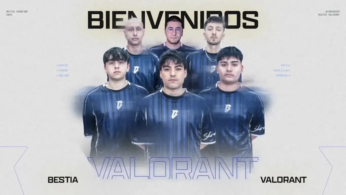 Bestia anuncia elenco Valorant 2026: equipe argentina entra no cenário competitivo