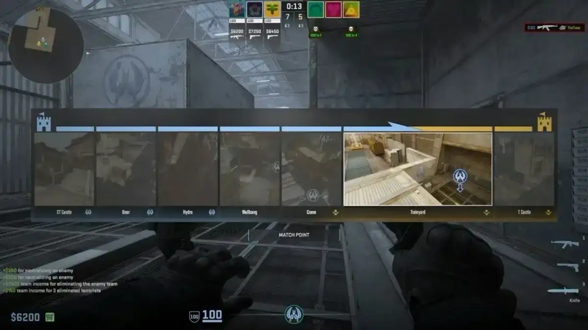 CS2: Novo Modo de Jogo 3v3 Rush Chega com 15 Arenas e Overtime no Trem