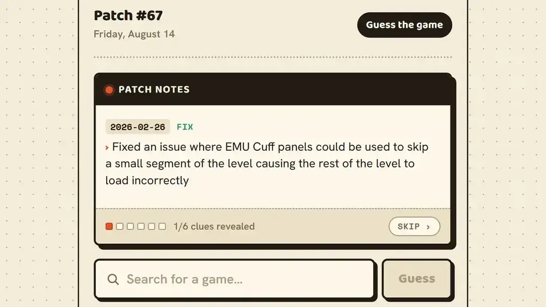 Quiz adivinhar jogo patch notes: o teste definitivo para fãs de games
