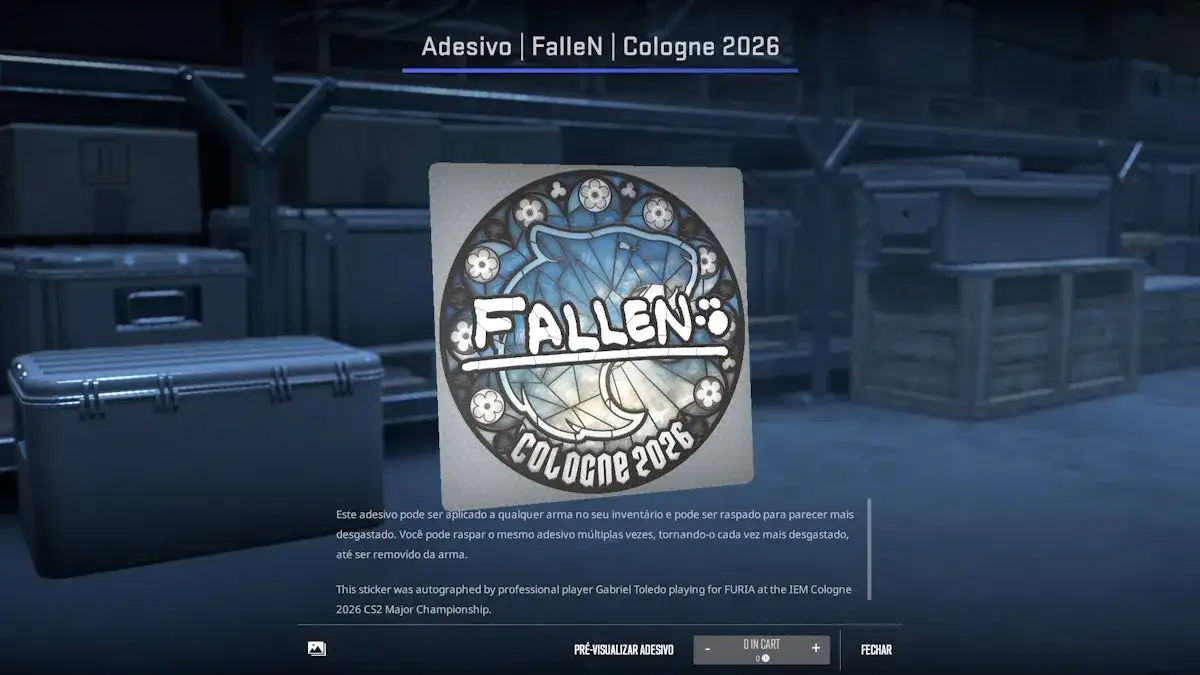 Adesivos IEM Cologne Major 2026 Valve: Cápsulas Acabaram e Novidades Chegaram