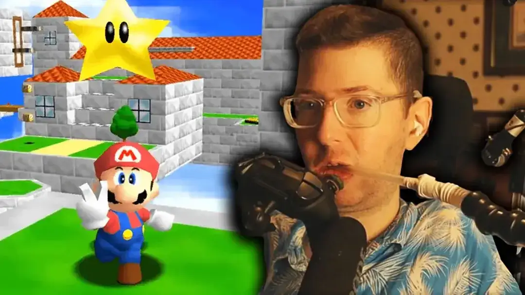 Streamer deficiente super Mario 64 com os olhos na Twitch após 2 anos