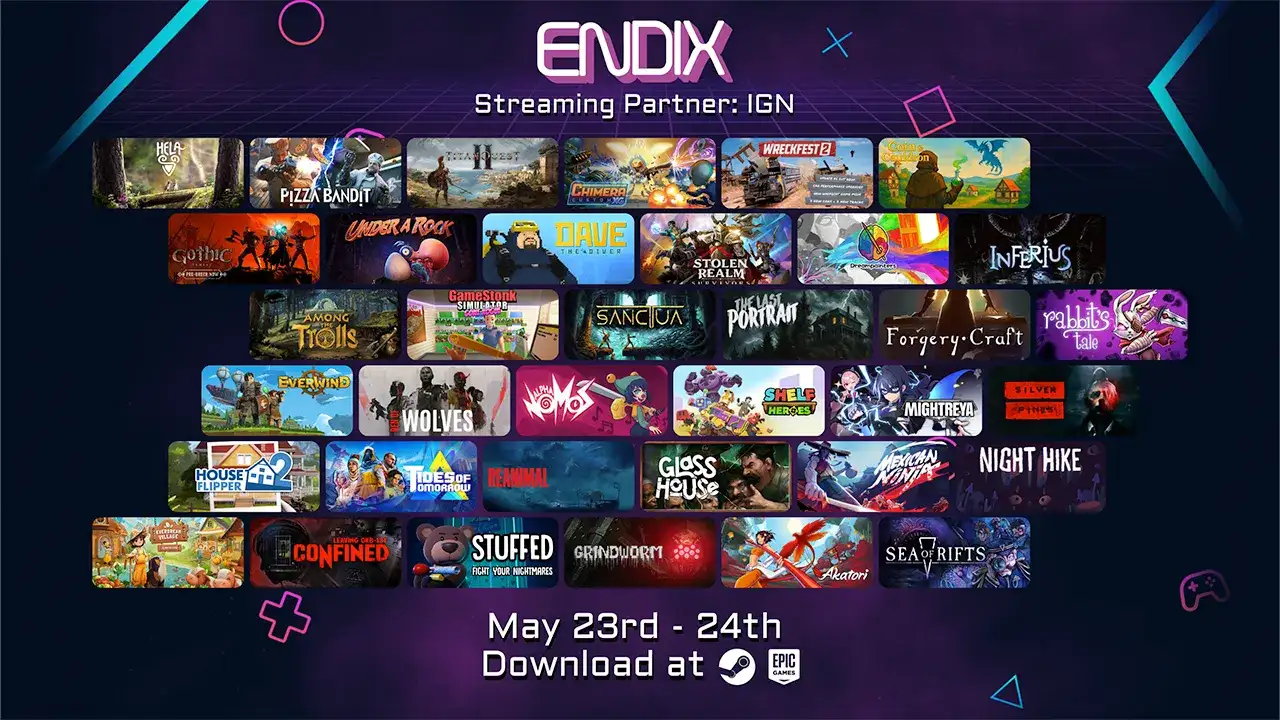Endix Expo Digital Gratuita 2026: Demos, Painéis e Jogos para Jogar Agora